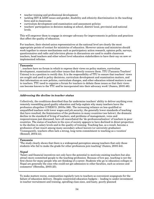 Teachers for All â GCE policy briefing (566KB) - VSO