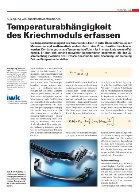 0703 Temperaturabhaengigkeit des Kriechmoduls - IWK - HSR ...