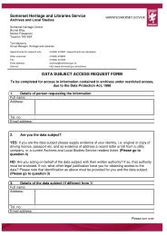 Data Subject Access Request Form