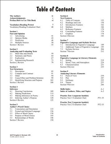 Table of Contents - Enrichment Plus