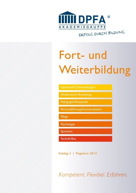 Katalog 2014 – Teil 2 - DPFA Weiterbildung - DPFA Akademiegruppe