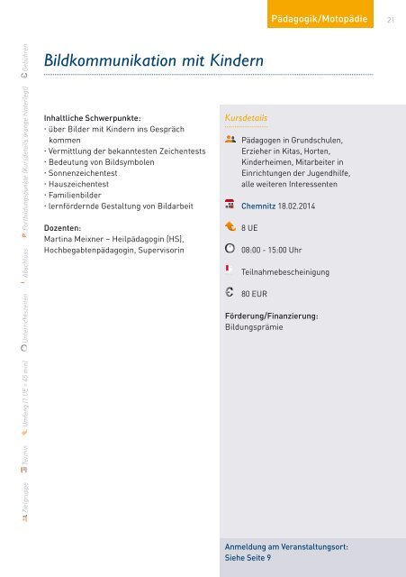 Katalog 2014 – Teil 2 - DPFA Weiterbildung - DPFA Akademiegruppe