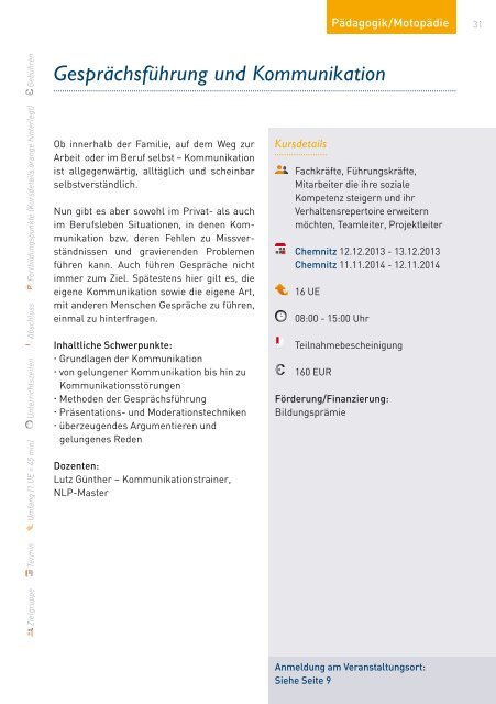 Katalog 2014 – Teil 2 - DPFA Weiterbildung - DPFA Akademiegruppe