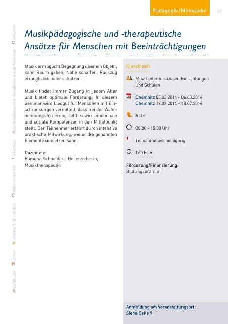 Katalog 2014 – Teil 2 - DPFA Weiterbildung - DPFA Akademiegruppe