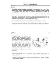 Biologia â FUVEST 2001