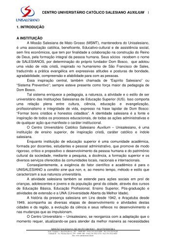 Projeto PedagÃ³gico - Pegagogia - 3 anos - 2009 - unisalesiano