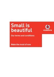 Small is beautiful - Vodafone