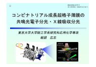 ã³ã³ããããªã¢ã«æé·è¶æ ¼å­èèã® å±é³´åé»å­ååã»ï¼¸ç·å¸ååå ...