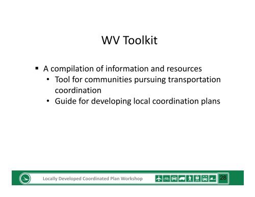 Locally Developed Coordinated Plan Workshop - The Community ...