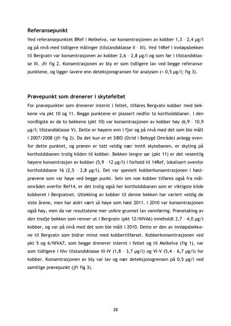 Rapport tungmetallovervÃ¥king Nord - Forsvarsbygg