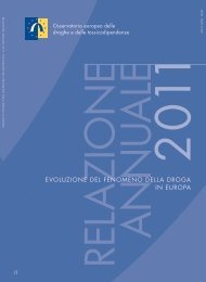 evoluzione del fenomeno della droga in europa - EMCDDA