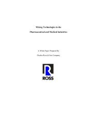 Mixing Technologies in the Pharmaceutical and Medical Industries