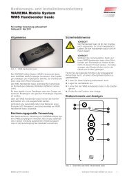 WMS Handsender basic Bedienungs - Warema