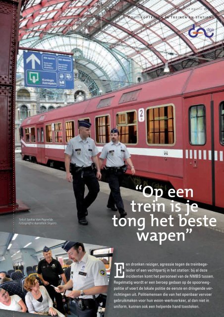 “Op een trein is je tong het beste wapen” - Federale politie
