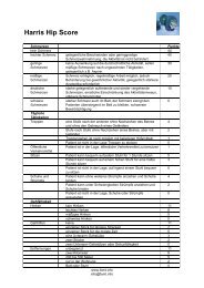 Harris Hip Score - FOMT