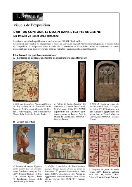 Télécharger le dossier de presse > pdf - 1.88 Mo - Musée du Louvre