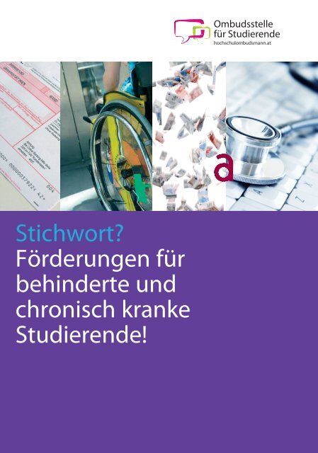 Stichwort? Förderungen für behinderte und chronisch kranke ...