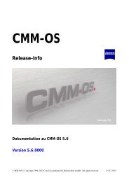 CMM-OS 5.6 - Carl Zeiss International