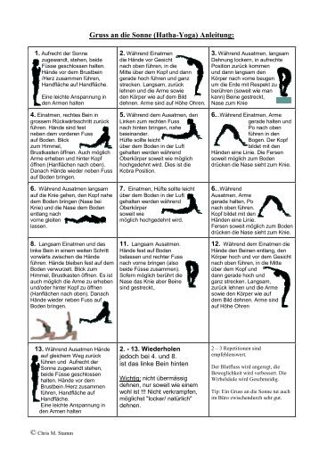 Yoga Gruss an die Sonne - Chris Wellness