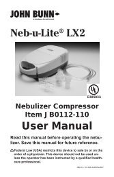 Neb-u-Lite® LX2 User Manual - GF Health Products, Inc.