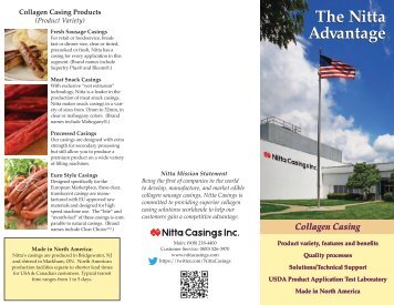 Nitta Advantage Brochure - Nitta Casings Inc.
