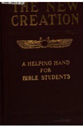 1904 The New Creation (1915 edition) - A2Z.org