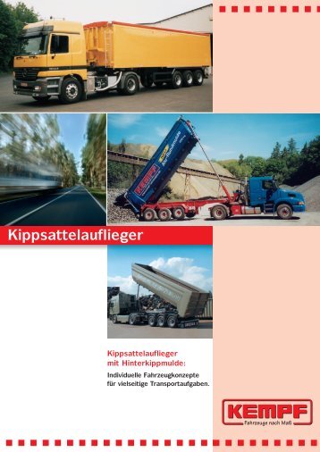 Kippsattelauflieger - Fahrzeugbau KEMPF GmbH