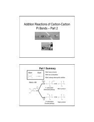 Addition Reactions of Carbon-Carbon Pi Bonds â Part 2