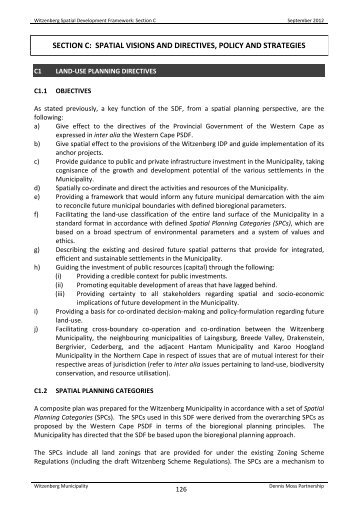 Section C - Witzenberg Municipality