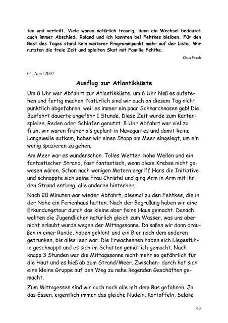 Berichtsheft - Posaunenchor Altenmedingen