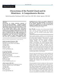 Oncocytoma of the Parotid Gland and its Mimickers - NAJMS: The ...