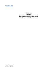 PA600 Programming Manual - Unitech