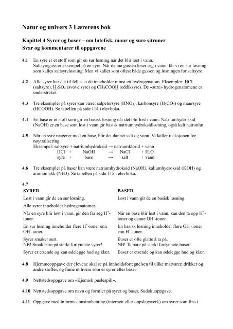 Natur og univers 3 Lærerens bok Kapittel 4 - Cappelen Damm