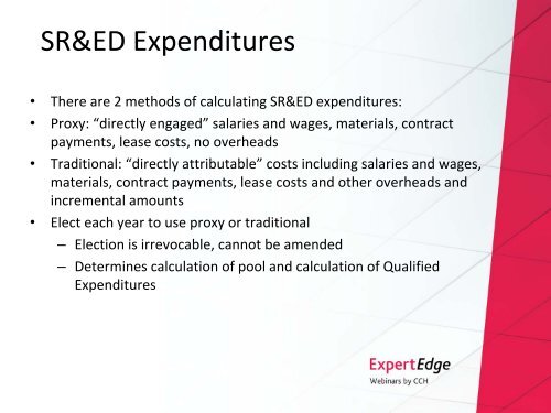 A Practical Guide to SR&ED in 2011 - CCH Canadian