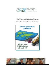 The Water and Sanitation Program - Environmental Health at USAID