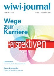 Warum Bildungs- und Karriere - WiWi-Journal