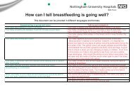 How can I tell breastfeeding is going well? - Nottingham University ...