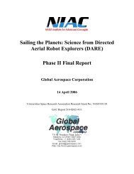 NIAC DARE Phase 2 Final Report 510-02421-011 - NASA's Institute ...