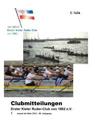 Aus Vorstand und Redaktion - Erster Kieler Ruder-Club von 1862 e.V.