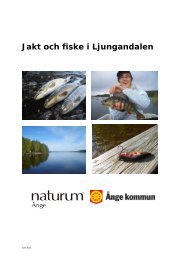 Jakt och fiske i Ljungandalen - Ånge kommun