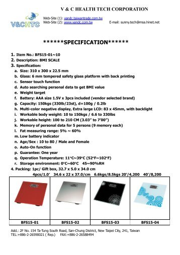 Spec. of BFS15 series.pdf - Taiwan Trade