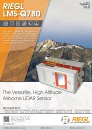 Brochure RIEGL LMS-Q780 - RIEGL Laser Measurement Systems