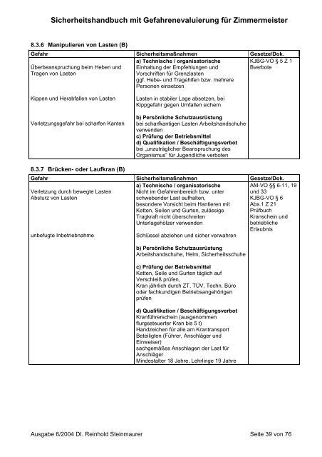 Zimmermeister - Wirtschaftskammer Österreich