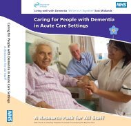 Acute hospital dementia resource pack - cover and spine