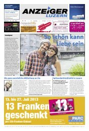 Anzeiger Luzern, Ausgabe 28, 17. Juli 2013