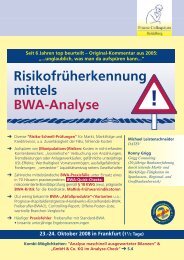 Risikofrüherkennung mittels BWA-Analyse - Grigg.de