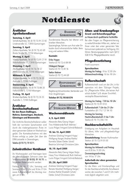 Gomaringen 04.04.09.pdf - Gomaringer Verlag