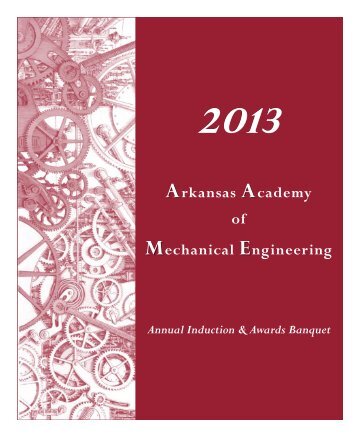 Program - Mechanical Engineering - University of Arkansas