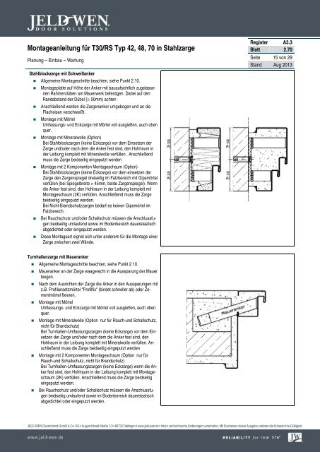 A3.3 - 2.70 - JELD-WEN Türen