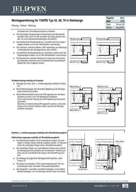 A3.3 - 2.70 - JELD-WEN Türen